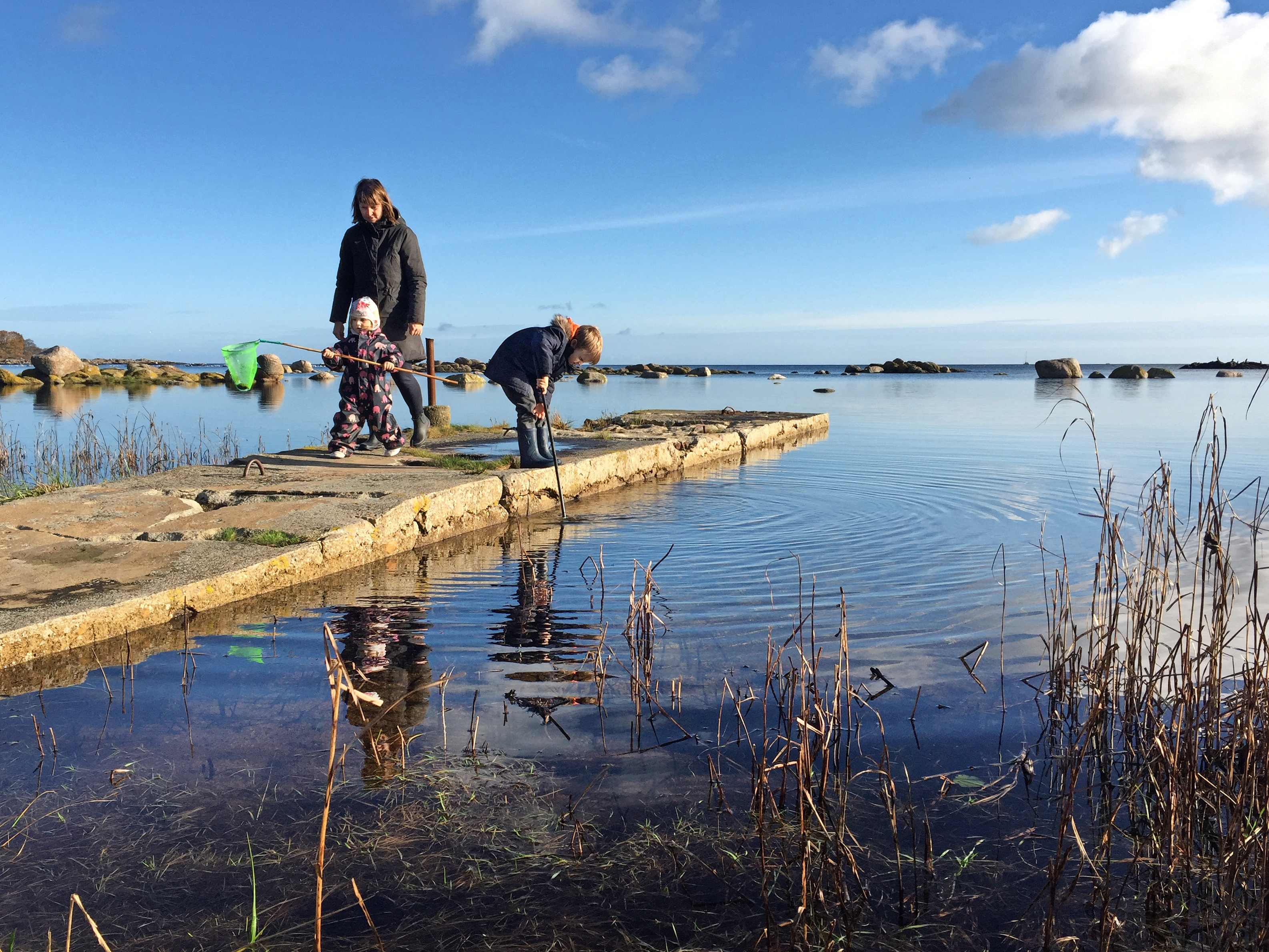 Gule huse ved Hasle Havnefront - hvor vil du helst bo på Bornholm?