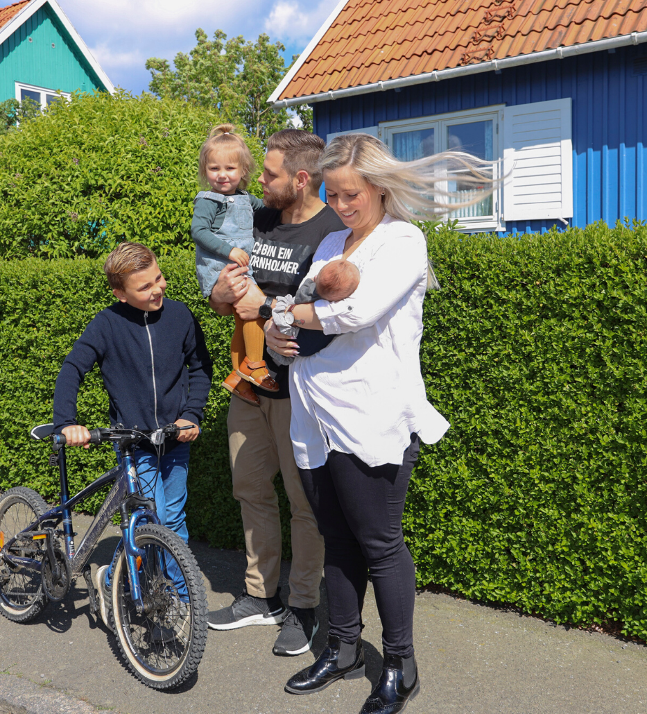 Gule huse ved Hasle Havnefront - hvor vil du helst bo på Bornholm?